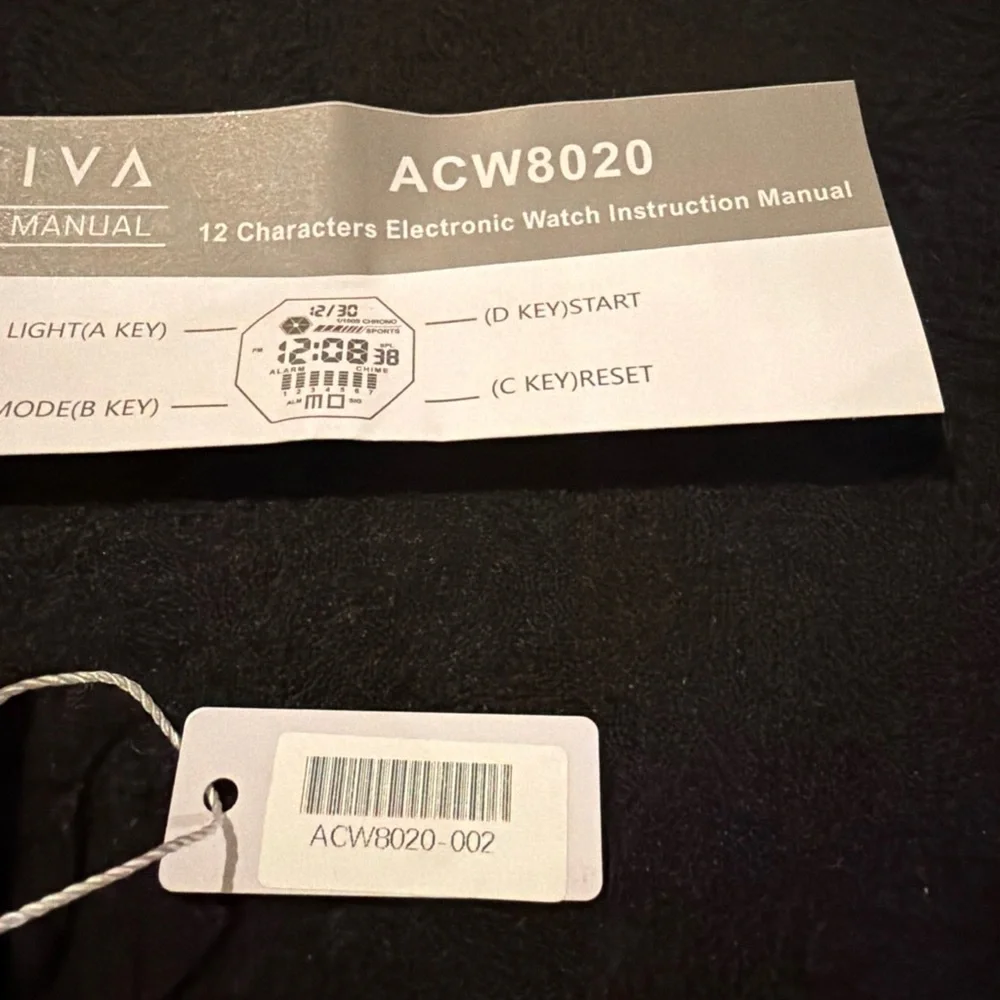 Activa Digital Sports Watch Mens Camo Strap Chronograph Alarm 30M WR New w/Tags